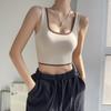 Chaleco de Yoga con Combinación de Colores Transfronterizo Sujetador Deportivo Anticaída para Mujer a Prueba de Golpes con Reunión Fitness Sujetador de Alto Soporte