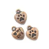 3 colores 10*13mm explosiones de boutique DIY aleación de zinc perro amor perro garra amuleto colgante accesorios