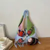 Bolsas Tendência de Moda Transfronteiriça para Mulheres, Novo Estilo, Estilo Relaxado, Uso Casual no Dia a Dia, Bolsa de Ombro de Tricô, Bolsa Tote Versátil