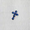 Pendientes de Aleación de Titanio G23 Gota de Agua Cruz Cruzada Transfronterizos Incrustados Zirconia 5A Joyería para Perforaciones Labio Uña Hueso de la Oreja Accesorios