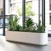 Caixa de Flores de Aço Inoxidável para Exterior Grade de Proteção Divisória Caixa de Flores de Ferro Compartimento de Plantio Móvel Departamento de Vendas Tanque de Flores Vasos de Flores para Paisagismo