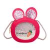 Bolsa Cruzada de Conejita Linda de Dibujos Animados Bolsa de Princesa Nadadora Bolsa de Hombro Accesorios Bolsa Moda Lentejuelas Bolsa para Niños