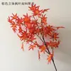 Hojas de Arce Rojas, Hojas de Sicómoro, Hojas Falsas de Baniano, Ramas Decorativas de Otoño, Hojas de Árbol, Paisajismo Verde, Arte Floral