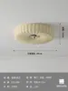 Lámpara de techo para dormitorio estilo croissant Bauhaus de mediados de siglo, iluminación de habitación color crema francesa, iluminación de espectro completo para cuidado de los ojos para comedores y balcones