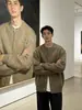 Nuevo Suéter Cardigan Estilo Coreano Sensación de Dinero Viejo Gama Alta para Hombre Holgado de Marca Moderna Tallas Grandes 300 Jin Estilo Perezoso Tejido