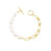Pulsera de plata de ley S925 con cuentas especiales de estilo coreano INS, diseño de lujo, estilo barroco natural, con costuras, para mujer.