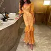 Ropa de Mujer Europea y Americana Transfronteriza 2026, Vestido de Verano, Vestido Floral con Abertura Retro Francés