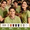 Desejo Cor Americano Bloqueio de Cores Lapela Manga Curta Time de Golfe Construção de Equipe Tamanho Plus Outdoor Respirável Roupas de Trabalho em Grupo Camisa Polo