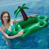 Ventas Calientes Transfronterizas PVC Inflable Plata Disco Grande Barra de Hielo Placa de Hielo Enfriador Fiesta en la Piscina Agua Portavasos Grande
