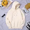 Moletom Unissex Moderno de Caimento Solto para Primavera e Outono, Moletom Casual, Moletom Liso Colorido Doce para Esportes