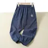 Calça Esportiva Fina de Algodão Puro para Crianças Meninos e Meninas Calças Casuais Calças de Malha Grandes para Crianças Roupa Infantil Primavera e Verão