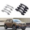 Adequado para Kia Sportage Qlkx516-21 Modelo Maçaneta da Porta Cova Maçaneta da Porta Adesivo Fibra de Carbono com Padrão Fibra de Carbono