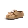 Zapatos Birkenstock Forrados de Felpa Estilo Coreano para Niñas 2026 Invierno Nuevo KT Cat Girl Zapatos de Algodón Cálidos para Bebé Niña Mocasines de Suela Suave