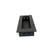Manija Ranura Cajón Plata Negro Americano Distancia Agujeros 64/96/160 Empotrada Armario Puerta Corredera Invisible Manija Oscura