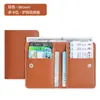 Nuevo tarjetero para pasaporte de cuero PU, bolsa de almacenamiento, protector de boletos de viaje, bolsa portátil para almacenamiento de documentos, personalizable con logo