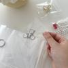 Organizador de joyas con botón a presión mejorado, PVC transparente, bolsa sellada antioxidante, organizador de aretes, organizador de joyas portátil.