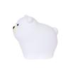 Luz de silicona con forma de osito blanco para niños, suave, para proteger los ojos, para dormir, para dormitorio, para alimentar al bebé, creativa, luz nocturna con carga