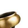 Quemador de Incienso para Uso Doméstico, Cuenco de Latón Puro para Ofrendas Interiores, Adecuado para Guanyin y el Dios de la Riqueza, para Insertar y Quemar Incienso