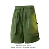 2026 Nuevo Estilo de Comercio Exterior Cielo Estrellado Pantalones Cargo Marca de Moda Tendencia Holgados Bolsillos Múltiples Cremallera Pantalones Cortos Pantalones de Hombre