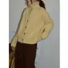 Suéter básico de cuello alto amarillo estilo coreano Chao Chao para mujer, tejido de punto casual cálido de manga larga otoño/invierno 2026
