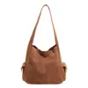 Bolso Tote de un Solo Hombro Nuevo Otoño 2026, Color Sólido, de Moda, Tendencia, Sencillo, Gran Capacidad, Alto Valor Estético, Bolso Minimalista de Axila