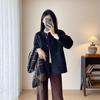 Penny's Luxury Elegant Wool Tweed Gola Redonda Ombro Ombro Manga Comprida Perfil Slimming Casaco Tweed Dupla Face Casaco Feminino Pequeno