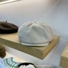 Otoño e Invierno Cálido Color Sólido Gorra Retro Británica Gorra de Visera Boina Octogonal para Hombre y Mujer Gorra Torre Gorra de Visera