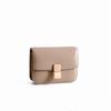Bolsa Tofu Curva com Padrão Esfregado à Mão, Cor Ouro Fosco Rosa Dourado de Alta Qualidade, Bolsa Feminina de Couro Genuíno, Bolsa da Moda para Comissária de Bordo