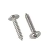 Tornillos Autorroscantes de Acero Inoxidable 304 con Cabeza Cruz Redonda/Plana con Arandela Integrada, Tornillos para Madera M1.4M2.3M2.6M3M3.5M4