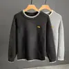 Suéter de dos piezas falso para hombre para invierno, corte holgado, talla grande, para personas altas y corpulentas, estilo casual moderno, chaqueta de punto gruesa