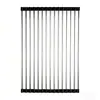 Estante escurridor de acero inoxidable para fregaderos de cocina, superventas transfronterizo de Amazon, escurridor plegable para utensilios de cocina, tapete escurridor para frutas y verduras, tapete aislante térmico