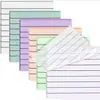 Notas Adhesivas Transparentes Yuede Línea Morandi Transfronteriza para Estudiantes, Adhesión Fuerte, Pegatinas Índice de Papel de Notas de Alta Estética