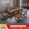 Nova combinação de mesa de chá e cadeira de estilo chinês, madeira maciça, escritório, kung fu, mesa de centro, terno doméstico, varanda integrada, pequena mesa de chá