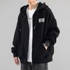 Sudadera tipo cárdigan chaqueta gris oscuro para hombre 2026 Nueva marca moderna de primavera y otoño Ropa para hombre Ropa holgada de forro polar para estudiante