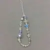 Cadena Cuadrada Azul Ins Love para Teléfono Móvil Cadena Colgante para Teléfono Móvil Estilo Ins Colgante de Cámara Blanca
