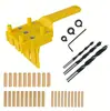 Localizador de perforación de madera Yunbei punzonador de agujero recto localizador de perforación espiga redonda de madera empalmado herramienta DIY