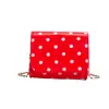Bolsa de Corrente Estilosa de Bolinhas Unissex para Crianças Pequena Mini Bolsa de Bebê com Aba Transversal Nova Bolsa Acessório para Roupa Infantil