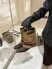 Bota de tacón alto 2026 de punta cuadrada con bloques de color y hebilla, de caña ancha para mujer, botines apilados de nicho para otoño e invierno para adultos