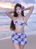 Traje de Banho Três Peças Novo Estilo 2026 para Mulheres, Esconde Barriga, Emagrecimento, Sexy para Férias na Praia, Águas Termais, Atacado de Peça Única