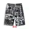 Shorts de Praia Soltos para Homens, Comprimento de Cinco Pontos, Adequado para Esportes, Praia, Fontes Termais, Amazônia, Natação, Surf, Estampa Floral, Litoral