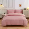 Capa de Edredom Cor Sólida, Fronha, Lençol com Elástico, Protetor de Colchão de Peça Única com Cobertura Total, Roupa de Cama, Lençol com Elástico Atacado