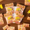 Conjunto de Mini Grampeador Capivara Desenho Animado Fofo Papelaria Estudantil Tipo Pressionar Economia de Esforço Portátil Pequeno Presente Criativo