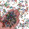 Bolsa de cuentas de arroz de vidrio rellenas de plata al por mayor 4 mm color cuentas de arroz rellenas de plata diy material para abalorios a mano accesorios de ropa
