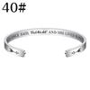 Pulsera de Acero Inoxidable de 43 6 mm para Mujer con Abertura en Forma de C Ajustable Regalo Familiar Vacaciones Cumpleaños Joyería Pulsera Inspiradora