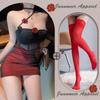 Lencería Sexy Estilo Año Nuevo Pura Pasión Camisón Chica Caliente Apasionada Liguero Rosa Transparente Coqueto Falda de Cadera Dropshipping