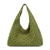 Bolso de Hombro Minimalista Transfronterizo con Textura de Lunares para Mujer 2026 Nuevo Bolso de Mano Versátil de Pana Bolso de Hombro