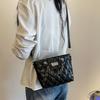 Bolso de Mano Brillante Acolchado de Alto Valor para Mujer 2025 Nueva Moda Elegante Bolso de Hombro con Cadena Cruzado Bolso de Viaje