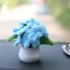 [Terminado] Adornos de coche de escritorio en maceta pequeños y lindos Regalo para el Día del Maestro ramo mini hecho a mano con palito retorcido