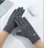 Luvas com Forro de Lã para Mulheres e Homens, Luvas Espessas para Andar de Bicicleta Elétrica, Luvas Quentes Impermeáveis de Camurça, Luvas de Inverno para Tela de Toque