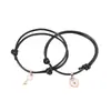 Pulsera de Pareja Amor Llave Pequeña Simple Personalizada Estilo Japonés y Coreano Cuerda de Mano Negra Retro Lori Pulsera de Novia